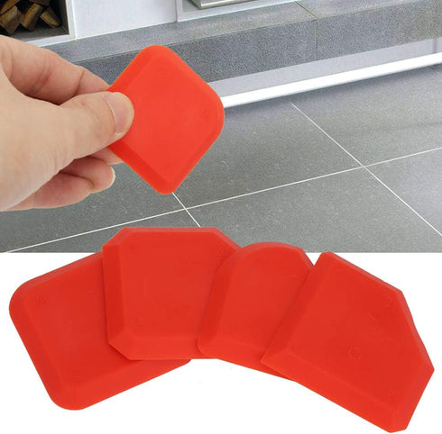 4 Pieces Silicone Caulking Tool Set, Caulk Scraper Silicone Sealant Grout Finishing Tool for Kitchen Bathroom