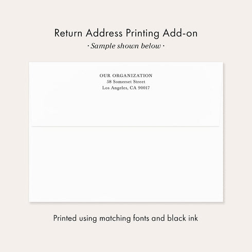 5.5x4.25 Personalized Greenery Donation Thank You Cards with Envelopes, Flat Thank You For Your Donation Notecards