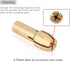 TOMALL Brass Collet Mini Electric Grinder Quick Change Drill Chuck Bit Set, 0.5-3.2mm, Pack of 10