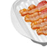 Generic 2724.5cm, Microwave Bacon Tray, Heat-Resistant Material, Non-Sticky Food Grade Cookware, Bacon Cooker, Easy