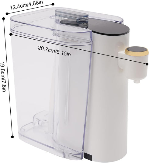 Fletxify 1200ml 5 1500w Instant Hot Water Dispenser, Bottled Water Dispenser, Temperatures Portable Water Warmer