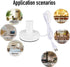 Industrial Table Lamp Base, E26 E27 Lamp Base Without Shade, Mini Short Desk Lamp Exposed Bulb Base in White