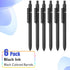 Black Gel Pens, 0.5mm Black Ink Pens for Journaling, Cool Construction Accessories Gifts for Dad Father Boyfriend, Birthday Gifts for Men, Him, Husband (6PCS Elegant Black) by Vanhench