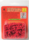 Pegboard Peg Locks, 50PCS (1/4 inch, Red)