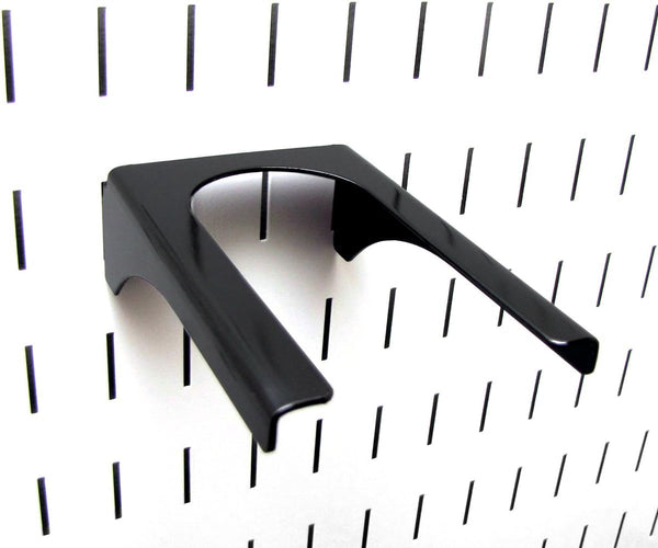 Wall Control 2in Handle Bracket Slotted Metal Pegboard Hook for Wall Control Pegboard - Black