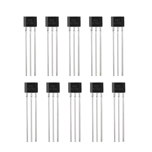 SING F LTD 10Pcs 49E OH49E S49E SS49E TO-92 Linear Hall Effect Sensors for Electric Vehicle Motor Repair