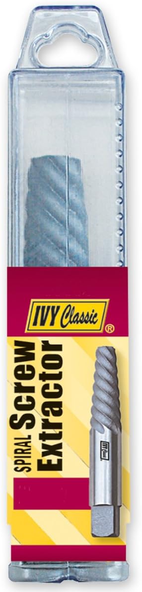 IVY Classic 01355 Chrome Alloy-Steel No. 5 Spiral Screw Extractor, 3/8 - 5/8-Inch