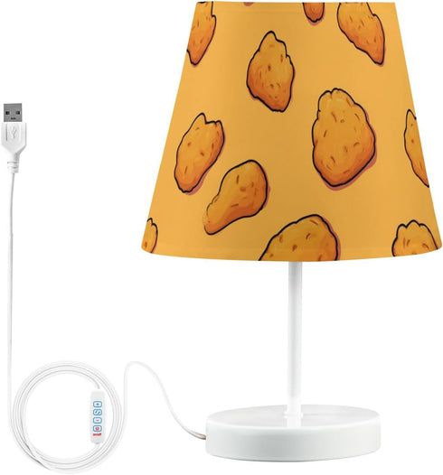 Kcldeci Cartoon Chicken Nuggets Bedside Table Lamp for Bedroom Farmhouse Lamps for