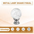 1/4-27 4Pcs PATIKIL Lamp Finial Cap for Lampshade Harp Top, Cap Nut Screw Cap Knob Clear Bubbles Ball Shaped Crystal