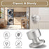 One Sided Dummy Door Knobs Interior for Bifold Doors 2 Pack, Modern Dummy Door Handle Interior for French Door, Flat Satin Nickel Indoor Keyless Door Knob for Closet and Pantry by NIZADO