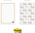 Modern Rainbow Sticky Note Pads - 4" x 6" Repositionable Trendy Boho Rainbow Sticky Notes, 50 Sheets Each, Set of 5