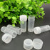 EORTA 50 Pcs 5 ML Clear Plastic Refillable Bottles with Caps, Portable Mini Empty Container for Crafts, Beads, Pills