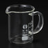 PATIKIL 50ml Glass Beaker with Handle, 3.3 Borosilicate Glass Graduated Measuring Cups with Spout for Kitchen Lab