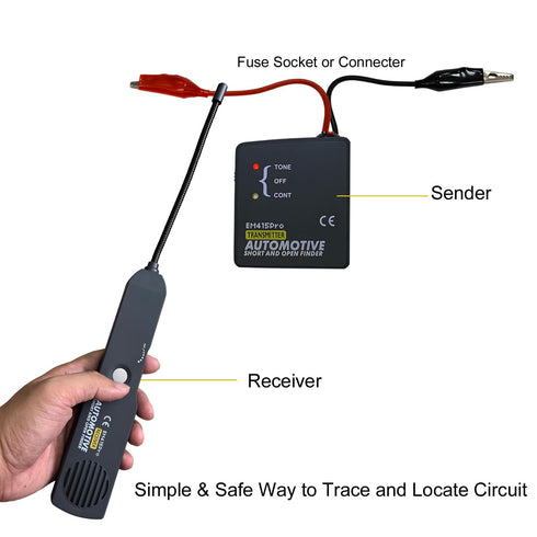 6-42V Automotive Short & Open Finder Electrical Circuit Tester Cable Wire Breaker Tracker Generator Circuit Finder