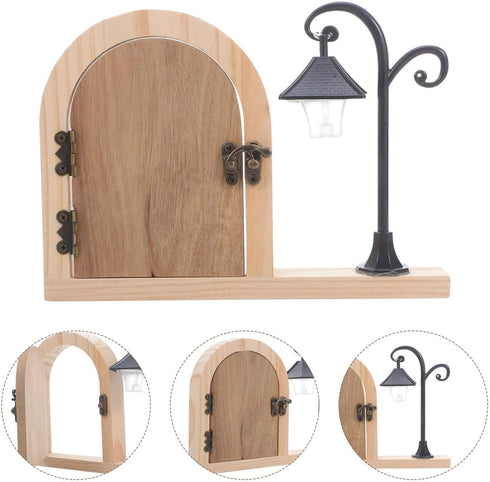 8.30X5.90X0.90 Inch Tofficu Fairy Door Outlet Cover with Glowing Light - Childproof Baby Proofing Socket Protector