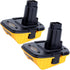2 Pack DCA1820 Adapter for DEWALT 18v to 20v, Compatible with Dewalt 20V Max Battery DCB203 to 18V XRP