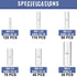 460PCS Non Insulated Butt Connectors Kit, Sopoby Butt Splice Connectors, 24-8 Gauge Uninsulated Wire Connectors