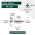 #4 x 3/8" (200 pcs) Flat Head Sheet Metal Screws, 304 Stainless Steel, Phillips Drive, Self Tapping