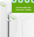Unjumbly 4 Pack Over The Door Hooks | Fits Door Width 1 3/8" to 1 3/4", Reversible Hangers for Clothes