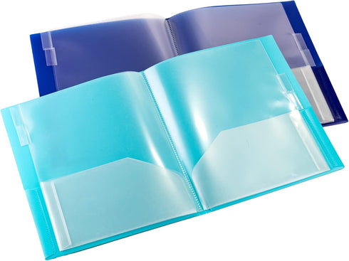 Smead 10-Pocket Organizer, Letter Size, 2 per Pack, Dark Blue and Teal (89204)