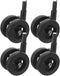 Homoyoyo Baby Walker Wheels 4Pcs Stroller Wheels Replacement Stroller Caster Black PP