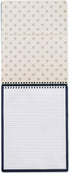 Steel Mill & Co Large Top Spiral Notebook, College Ruled, 11" x 8.5", Durable Hardcover, 160 Lined Pages, Leopard Daisy