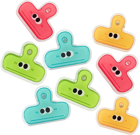 BESTOYARD Small Eye Clip, 8pcs, Cute Binder Folder Decorative Binder Food Sealing Clips, Creative Binder Clips