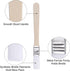 uxcell Small Paint Brush 0.5" Width Nylon Bristle with Wood Handle, 6Pcs Painting Tool for Wall, Door, Cabinets,