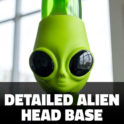 13 Inch Rhode Island Novelty Alien Head Wax Motion Lamp