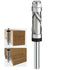 Carbide Compressiom Flush Trim Router Bit 1/4 Shank, Top & Bottom Bearing,