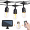 27FT Solar String Lights Outdoor with Remote, Dimmable Waterproof Solar Powered Patio