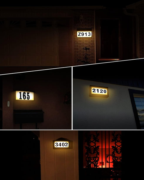 Keiurot House Number Light Bulb Kit 194 193 LED Replacement Address Bulb Warm White 10-30Volt AC/DC Landscape Cabinet