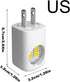 Generic Auto Dusk to Dawn Night Light - Plug in LED Wall Lamp with Smart Sensor, Energy Efficient Compact ABS Room