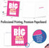 NobleWorks - 1 Large Birthday Greeting Card (8.5 x 11 Inch) - Fun Bday Celebration, Big Happy Birthday Mom