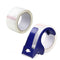 Heavy Duty Packing Tape, 2Pack with One Dispenser, 2.4 mil, 1.88" x 110 yd, Clear