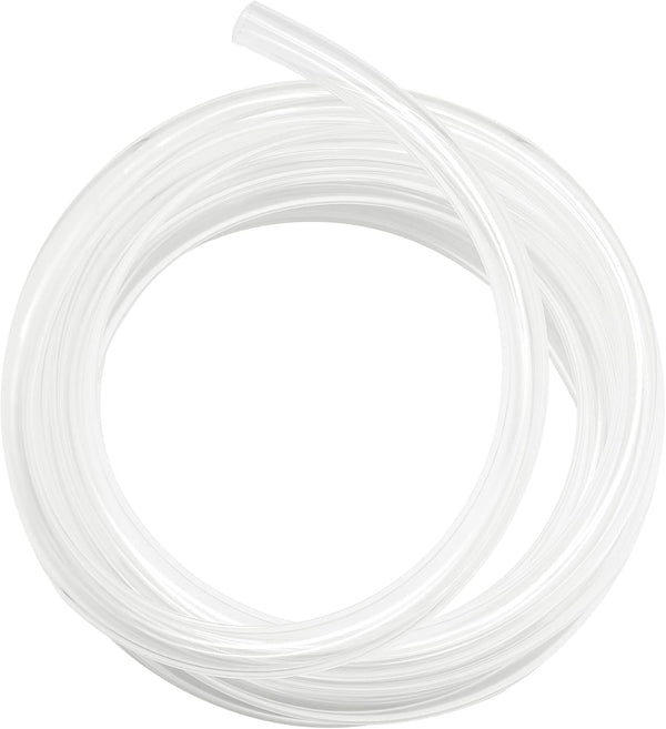 1’’ ID × 1-1/4’’ OD - 5 ft Clear Plastic Vinyl Tubing, Flexible PVC Hose for Transfer Water Air Oil