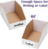 EXYGLO 35 Pack Cardboard Storage Bins, 9.4x4x4.5 Inch Corrugated Organizer for Pantry, Shelves, Garage, Office