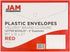 JAM PAPER Plastic Expansion Envelopes with Hook & Loop Closure - Letter Booklet, Red, 12/Pack