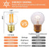 Dimmable G16.5 Bulbs,6W E26 Bulbs,Warm 2700K,600lm,6W 60 Watt,G50 Bulb Bulb 6Pack. Leools LED Edison LED Light White