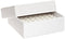 Globe Scientific 3090-1 Cardboard Storage Box for up to 2" Tall x 15mm Wide Tubes, 64 Place, 8x8 Format, 9x9 Format, 134mm Length, 134mm Width, 47mm Height, White