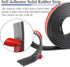 Neoprene Rubber Strips Self Adhesive - Solid Rubber Sheets for DIY Gaskets Crafts Pads Seals (1” Wide x 1/5" Thick x