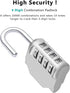 ZHEGE Combination Lock 2 Pack, 4 Digit Outdoor Padlock for School Gym Locker, Fence, Toolbox, Case, Hasp Cabinet