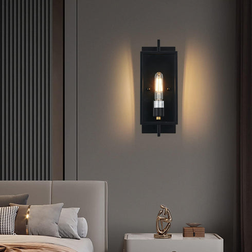 1-Light E26 HardwiredBulb Wall Sconce,Metal Wall Sconce Light Fixtures,Ceramic Base,Modern Indoor Lighting Included
