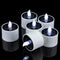 6 Pack Cool White Flickering Outdoor Waterproof Solar Powered Electric Candles, Solar
