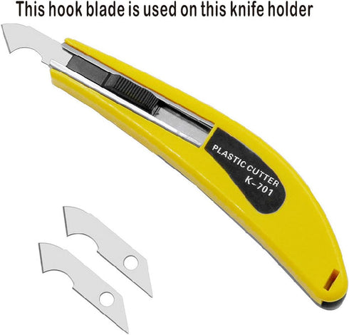 Acrylic Plexiglass Sheet Cutter Hook Knife Replacement Blade, Contains 30 Hook Blades, NO Knife Holder