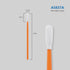 2.8" Cleaning Polyester Swabs (100 pcs, Orange, Length/Swab Head Width=72 mm/3.7 mm, Round Head) Tiny Knitted Polyester Lint-Free Swabs General Purpose Cleanroom Swab Sticks (A5837A)