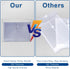Clear Poly Envelopes with String Closure - 20 Pack, EGOSKY Transparent Envelope Folders for School