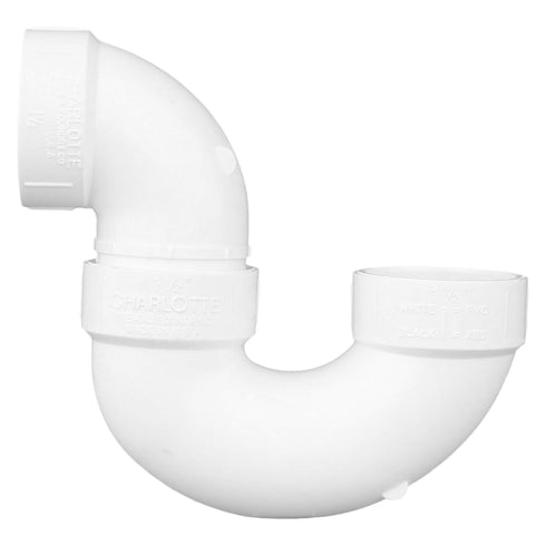 CHARLOTTE PIPE 1 1/2 DWV P-TRAP with Solvent Weld Joint, Drain, Waste and Vent (1 Unit)