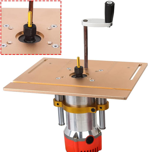 KETIPED 65mm Trimming Rod,MG-061GD Adjustable Router Lift for Diameter Universal Machine,Aluminum Under-Table Router