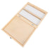 Wooden Microscope Slide Storage Box, Specimen Organizer with Lid for Laboratory, Classroom, Home Use